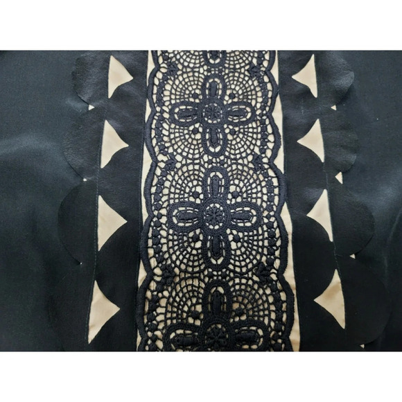 Frock! 100% Silk Black and Nude Sheath Dress by Tracy Reese Size P - Picture 4 of 6